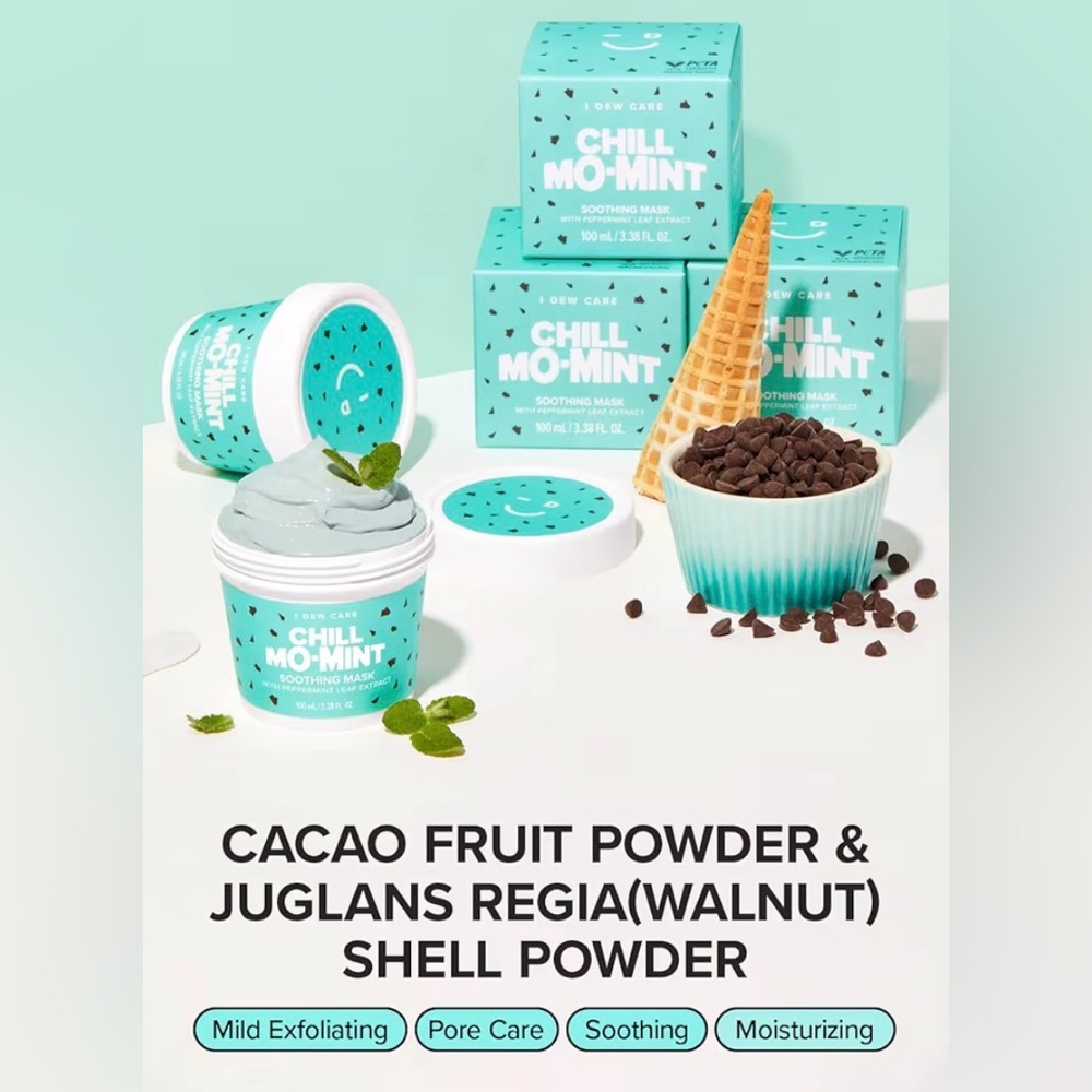 I Dew Care - Chill Mo-Mint Soothing Mask - NWT MSRP $25 - Picture 4 of 8